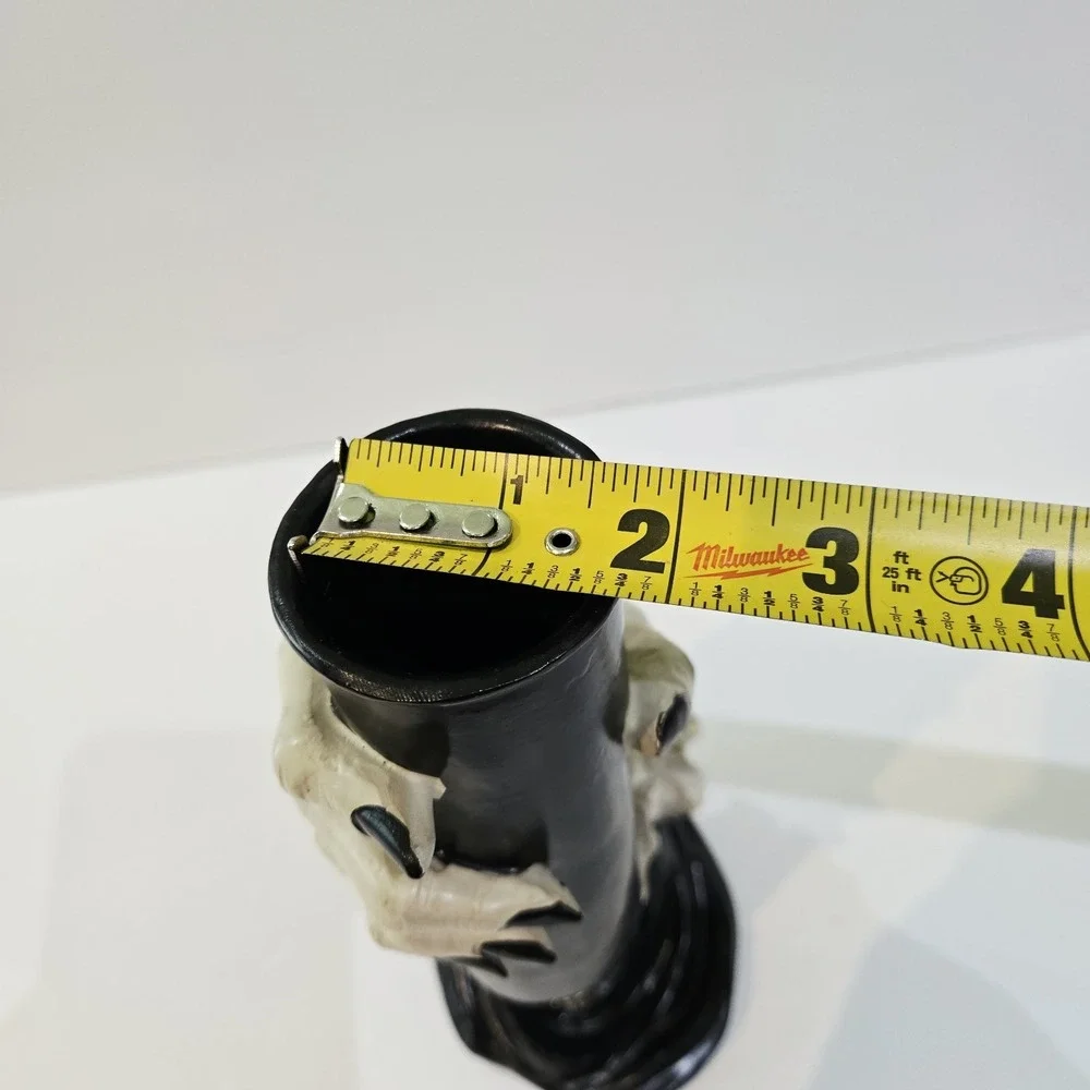 Ashland Halloween Witch Hand Vase Container Black White Tabletop Decor New!